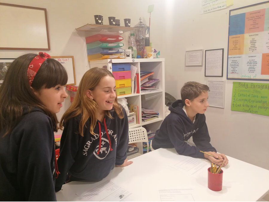 Alumnos en clase de francés en WalkIdiomas
